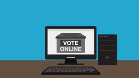 Various vote hand to internet desktop computer