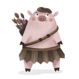 Varkensschutter, symbool 2019 royalty-vrije illustratie Varkensschutter, symbool 2019 royalty-vrije illustratie