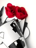 Vase et fleurs à art déco photo stock Vase et fleurs à art déco photo stock