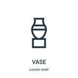 vase icon vector from luxury shop collection. Thin line vase outline icon vector illustration stock illustration vase icon vector from luxury shop collection. Thin line vase outline icon vector illustration stock illustration