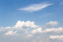 The vast sky and the white clouds float in the sky royalty free illustration The vast sky and the white clouds float in the sky royalty free illustration