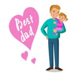Vater und Tochter Vater, der sein Baby, den Vatertag hält Lizenzfreie Stockbilder Vater und Tochter Vater, der sein Baby, den Vatertag hält Lizenzfreie Stockbilder