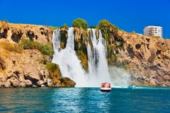 Vattenfall Duden på Antalya Turkiet royaltyfria foton Vattenfall Duden på Antalya Turkiet royaltyfria foton