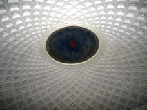 The vaulted ceiling in the Moscow metro.