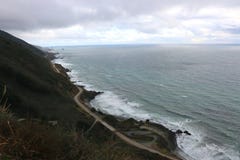 Vea desde arriba de la carretera 1, Big Sur, California foto de archivo libre de regalías Vea desde arriba de la carretera 1, Big Sur, California foto de archivo libre de regalías