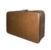 Vecchio chiuso della valigia isolato Caso d'annata Retro borsa Fotografia Stock Libera da Diritti Vecchio chiuso della valigia isolato Caso d'annata Retro borsa Fotografia Stock Libera da Diritti