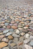 Vecchio fondo di struttura della strada del ciottolo Fotografie Stock Libere da Diritti Vecchio fondo di struttura della strada del ciottolo Fotografie Stock Libere da Diritti
