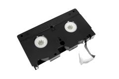Vecchio video nastro a cassetta inutilizzabile di VHS immagini stock libere da diritti Vecchio video nastro a cassetta inutilizzabile di VHS immagini stock libere da diritti