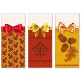 Vecteur Autumn Knitted Banners Set 1 illustration libre de droits Vecteur Autumn Knitted Banners Set 1 illustration libre de droits