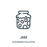 vecteur d'ic?ne de confiture de collection de collection de gastronomie Ligne mince illustration de vecteur d'ic?ne d'ensemble de illustration stock vecteur d'ic?ne de confiture de collection de collection de gastronomie Ligne mince illustration de vecteur d'ic?ne d'ensemble de illustration stock