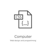 vecteur d'ic?ne d'ordinateur de conception web et de collection de programmation Ligne mince illustration de vecteur d'ic?ne d'en illustration stock vecteur d'ic?ne d'ordinateur de conception web et de collection de programmation Ligne mince illustration de vecteur d'ic?ne d'en illustration stock