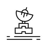 Vecteur d'icône d'antenne d'isolement sur le fond blanc, le signe d'antenne, la ligne symbole ou la conception linéaire d'élément illustration libre de droits Vecteur d'icône d'antenne d'isolement sur le fond blanc, le signe d'antenne, la ligne symbole ou la conception linéaire d'élément illustration libre de droits