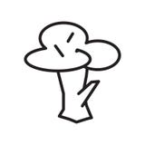 Vecteur d'icône d'arbre d'isolement sur le fond blanc, le signe d'arbre, le symbole linéaire et les éléments de conception de cou illustration stock Vecteur d'icône d'arbre d'isolement sur le fond blanc, le signe d'arbre, le symbole linéaire et les éléments de conception de cou illustration stock