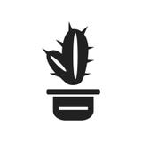 Vecteur d'icône de cactus d'isolement sur le fond blanc, signe de cactus, f illustration stock Vecteur d'icône de cactus d'isolement sur le fond blanc, signe de cactus, f illustration stock