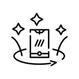 Vecteur d'icône de l'AR d'isolement sur le fond blanc, le signe de l'AR, la ligne symbole ou la conception linéaire d'élément dan illustration stock Vecteur d'icône de l'AR d'isolement sur le fond blanc, le signe de l'AR, la ligne symbole ou la conception linéaire d'élément dan illustration stock