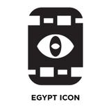 Vecteur d'icône de l'Egypte d'isolement sur le fond blanc, concept de logo de illustration libre de droits Vecteur d'icône de l'Egypte d'isolement sur le fond blanc, concept de logo de illustration libre de droits