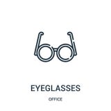 vecteur d'icône de lunettes de collection de bureau Ligne mince illustration de vecteur d'icône d'ensemble de lunettes illustration de vecteur vecteur d'icône de lunettes de collection de bureau Ligne mince illustration de vecteur d'icône d'ensemble de lunettes illustration de vecteur