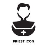 Vecteur d'icône de prêtre d'isolement sur le fond blanc, concept de logo de illustration de vecteur Vecteur d'icône de prêtre d'isolement sur le fond blanc, concept de logo de illustration de vecteur
