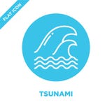 vecteur d'icône de tsunami de collection de réchauffement global Ligne mince illustration de vecteur d'icône d'ensemble de tsunam illustration stock vecteur d'icône de tsunami de collection de réchauffement global Ligne mince illustration de vecteur d'icône d'ensemble de tsunam illustration stock