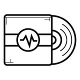 Vecteur d'icône de vinyle illustration de vecteur Vecteur d'icône de vinyle illustration de vecteur