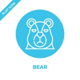 vecteur d'icône d'ours de la collection principale animale Ligne mince illustration de vecteur d'icône d'ensemble d'ours Symbole illustration stock vecteur d'icône d'ours de la collection principale animale Ligne mince illustration de vecteur d'icône d'ensemble d'ours Symbole illustration stock