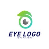 Vecteur de concept de construction de logo d'oeil de nature, oeil avec le calibre de logo de feuille, symbole d'ic?ne illustration libre de droits Vecteur de concept de construction de logo d'oeil de nature, oeil avec le calibre de logo de feuille, symbole d'ic?ne illustration libre de droits