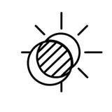 Vecteur de Sun et d'icône d'éclipse de lune illustration libre de droits Vecteur de Sun et d'icône d'éclipse de lune illustration libre de droits