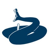 Vecteur ENV tir? par la main, vecteur, ENV, logo, ic?ne, illustration de serpent ? sonnettes de silhouette par des crafteroks pou illustration libre de droits Vecteur ENV tir? par la main, vecteur, ENV, logo, ic?ne, illustration de serpent ? sonnettes de silhouette par des crafteroks pou illustration libre de droits
