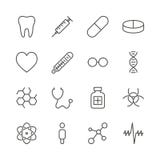 Vecteur réglé d'icône de médecine Ligne collection de symbole de santé d'isolement Desig plat à la mode de signe d'ui d'ensemble illustration de vecteur Vecteur réglé d'icône de médecine Ligne collection de symbole de santé d'isolement Desig plat à la mode de signe d'ui d'ensemble illustration de vecteur