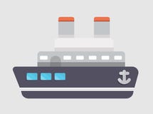 Vecteur Transporation de bateau illustration de vecteur Vecteur Transporation de bateau illustration de vecteur