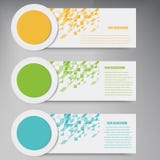 Vector abstract circles template banner stock illustration Vector abstract circles template banner stock illustration
