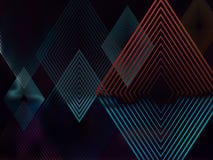 Vector Abstract Dark Background With Rhombuses Royalty Free Stock Image