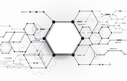 Vector Abstract futuristic circuit board on light gray background royalty free illustration Vector Abstract futuristic circuit board on light gray background royalty free illustration