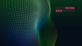 Vector abstract futuristic digital landscape vector illustration Vector abstract futuristic digital landscape vector illustration