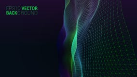 Vector abstract futuristic digital landscape stock illustration Vector abstract futuristic digital landscape stock illustration