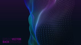 Vector abstract futuristic digital landscape stock illustration Vector abstract futuristic digital landscape stock illustration
