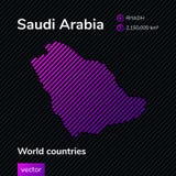 Vector abstract map of Saudi Arabia stock illustration Vector abstract map of Saudi Arabia stock illustration