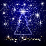 Vector Abstract Merry Christmas Or New Year Blue Royalty Free Stock Images Vector Abstract Merry Christmas Or New Year Blue Royalty Free Stock Images