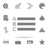 Vector as opções do progresso/A, B, ícone de C grupo universal dos ícones da Web para a Web e o móbil ilustração royalty free Vector as opções do progresso/A, B, ícone de C grupo universal dos ícones da Web para a Web e o móbil ilustração royalty free