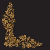 Vector Background Of Floral Pattern With Traditional Russian Flower Ornament.Khokhloma Stock Image Vector Background Of Floral Pattern With Traditional Russian Flower Ornament.Khokhloma Stock Image
