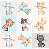 Vector Background On A Cat Theme Stock Photo