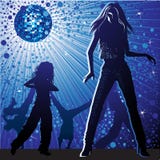 Vector background with people dancing vector illustration Vector background with people dancing vector illustration