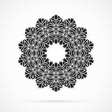 Vector Black Geometry Mandala over white Stock Photos Vector Black Geometry Mandala over white Stock Photos