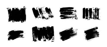 Vector black paint, ink brush stroke, brush. Scribble texture. royalty free illustration Vector black paint, ink brush stroke, brush. Scribble texture. royalty free illustration