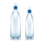 Vector Blank Plastic Blue Water Bottle. On White Background stock illustration Vector Blank Plastic Blue Water Bottle. On White Background stock illustration