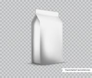 Vector Blank White Foil Food Packaging llustration Mock Royalty Free Stock Photos Vector Blank White Foil Food Packaging llustration Mock Royalty Free Stock Photos