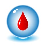 Vector blood drop icon