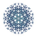 Vector blue watercolor mandala. Abstract stock illustration Vector blue watercolor mandala. Abstract stock illustration