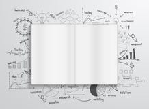 Vector book with drawing charts and graphs vector illustration Vector book with drawing charts and graphs vector illustration
