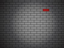 Vector Brick Wall Made Of Red Bricks Stock Images